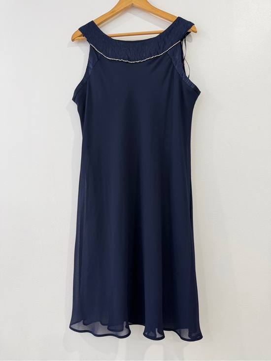 Le Bos Dresses & Skirts - Le Bos‎ Navy Dress with Beaded Trim